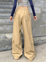 Hnewly - Drawstring Street Baggy Cargo Pants ddbos-shop