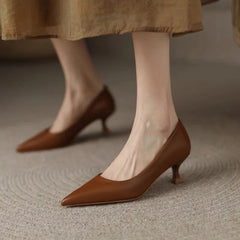 Hnewly 5cm Women Pumps Woven Pointed Toe Dress Shoes New Fashion Ladies Designer Shoes Bowtie Boat Shoes Plus
