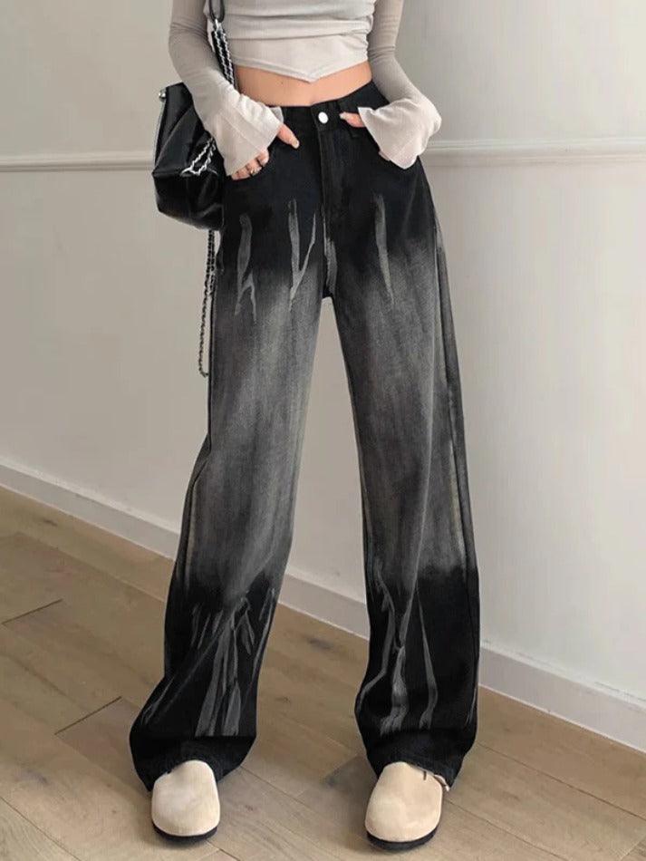 Hnewly - Random Tie Dye High Rise Boyfriend Jeans ddbos-shop