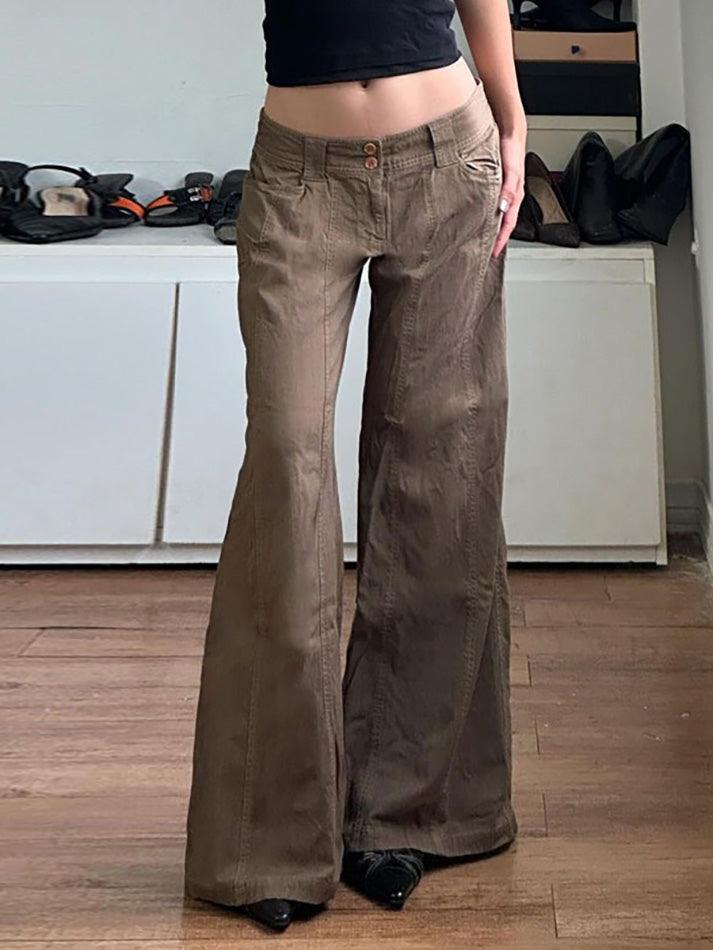 hnewly - Vintage Low Rise Straight Leg Jeans hnewly