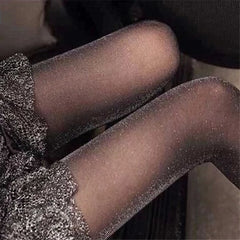 Hnewly New Shiny Pantyhose Glitter Stockings Womens Glossy Tights