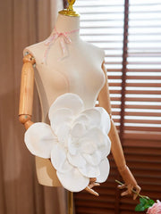 Hnewly 3D Large Flowers Beading Luxury Evening Gown Accessories Host's Banquet Photography Exaggerated Props Ornament