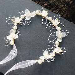Hnewly 1pc Children Hair accessories Forest style Flower wreath Extremely fairy-like Hairband Hair hoop Princess Flower girl Hairpin fo