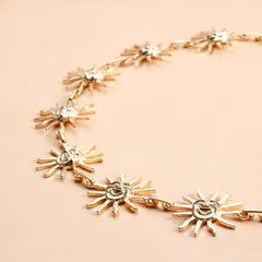 Hnewly All-match Sun Moon Stars Tassels Punk Waist Chain Retro Hip Hop Alloy Waistband Vintage Dress Cummerbands For Women