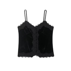 Hnewly Lace Women's Camis Tops Spring New Fashion Slim V-neck Elegant Women Ball Party Blouse Chic Youth Holiday Tops