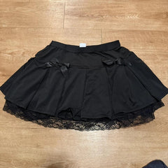 Lunivop Korean New All Match Lace Edge Design High Street Skirts Y2k Aesthetic Summer Ruffle Slim A-line Short Jupe Tiered Punk Skirt