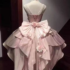 Hnewly Japanese Original Pink Rose JSK Princess Style Lolita Dress Birthday Party Cute Sweet Dress for Women