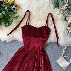 Hnewly NEW YEAR DRESS TO IMPRESS Chic Fashion Sexy Straps Mini Dress Women High Waist Y2K Christmas Red Party Dress Korean Streetwear Autumn Vestidos