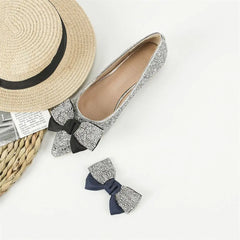Hnewly Rhinestone Shoes Decorations Handmade Shiny Bow Shoes Flower Jewelry DIY Bags/Clothes/Shoes High Heel