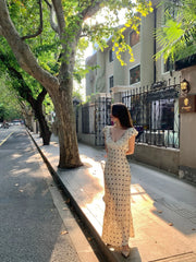 Hnewly Elegant Stain Midi Dress Women Casual Office Lady Sleeveless Strap Dress Party Clothing Y2k Fashion Korean 2000s Chic Vintage