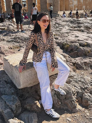 Hnewly Elegant Solid Satin Lace Up Short Shirt Women Chic Long Sleeve Deep V Neck Hollow Out blouse 2025 New Ladies Commute Office Wear