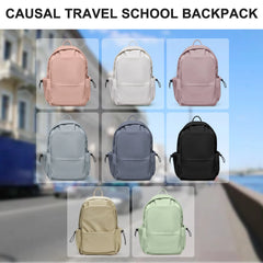 Hnewly BACK TO SCHOOL Lightweight Spine Care Backpack for Middle and High School Students, Backpacks for Teen Girls Preppy Casual Middle School Bag.