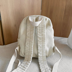 Lunivop 100% Cotton Small Backpacks Women Solid Canvas Little Leisure Or Travel Bags Cute Cloth Child School Bags Shoulder Green Package