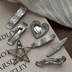 Lunivop Y2k Hair Clips for Women Elegant Metal Duckbill Clip Side Bangs Barrettes Girls Hair Accessories