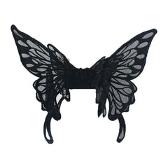 Hnewly Handmade Black White Butterfly Wings Lolita Back Decoration Gothic Animation Anime Cos Costume Props Angel Wings