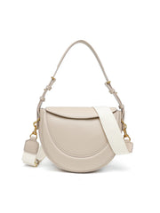 Hnewly Women CrossBody Bag Luxury Designer Smooth Leather Hobo Bag New Style Shoulder Bag with Wide Strap Underarm handbag
