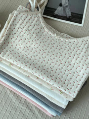 Hnewly Floral Eyelet Bow Cotton Crop Tops Summer Lace Trim Sleeveless Slim Tank Top Women Preppy Style Sweet Camisole Y2k Clothes