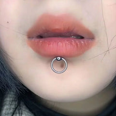 Lunivop 1PC 316L Surgical Steel Labret with Slave Ring Ball Lip Stud Ear Cartilage Tragus Helix Earring Daith Lobe Body Piercing Jewelry