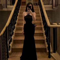 Hnewly Sexy Off Shoulder Butterfly Appliques Halter Maxi Dress 2025 Summer Women Trend See Through Hollow Out Beach Vestidos