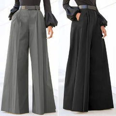 Hnewly Wide Leg Pants For Women Pants For Women Palazzo Pants Summer Printed Cropped Linen Comfy Baggy Trousers With VêTements Femme