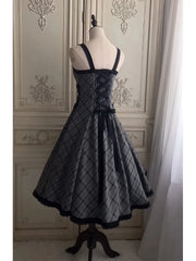 Hnewly Retro High-End Feeling Women's Dress Summer New Color Block Belted Waist Halter Full Skirt Long Dress Polyester Fiber