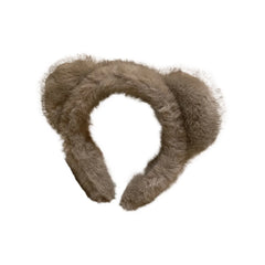 Hnewly 1PC High-End Wide-Brimmed Plush Cute Ear Headband, Autumn/Winter Atmosphere-Boosting Sweet and Stylish Hair-Compressing Headband
