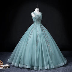 Hnewly Luxury Blue Tulle Shiny Sequined Quinceanera Dresses Sparkly Beaded Evening Party Prom Gowns