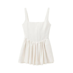 Hnewly Fashion Solid Sling Mini Dress For Women Square Collar Sleeveless Backless Evening Party Short Dresses Female Club Chic