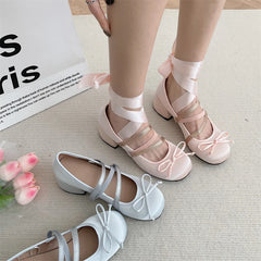 Hnewly New Chunky Heels Lolita Pumps Shoes Women Mary Janes Shoes Spring Summer Autumn Fashion Comfy Women Dancing Shoes Pumps