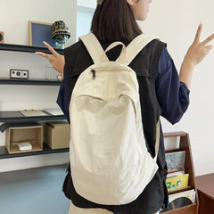 Lunivop Large Capacity Waterproof Nylon Backpacks Solid Soft Light Leisure Or Travel Bags College style Cloth Packages Korea Casual Bag
