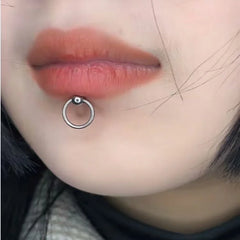 Lunivop 1PC 316L Surgical Steel Labret with Slave Ring Ball Lip Stud Ear Cartilage Tragus Helix Earring Daith Lobe Body Piercing Jewelry