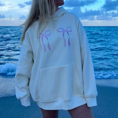 Hnewly Oversized Hoodies Women Teen Girl Baggy Top Autumn Long Sleeve Sweatshirts Vintage Loose Pullovers