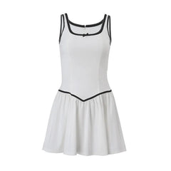 Hnewly Spring Women's Wear New Fashionable Sexy Square Neck Slimming Strap Dress Short Skirt