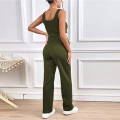 Hnewly Spring Summer Maternity Tank Top & Long Pants Sets Fashion Soft Stretchy 2 Piece Outfits for Pregnant Women