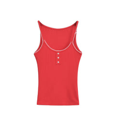 Hnewly Summer Outfit Polka Dots Print Crop Top Sexy Korean Fashion Short Sleeve Tees Cute Button Up Tees Round Neck T Shirts Slim