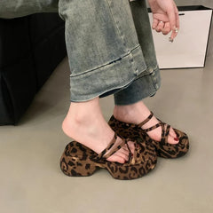 Summer Women Slipper Fashion Ladies Elegant Slides Shoes Open Toe Slip On Outdoor Sandal Shoes