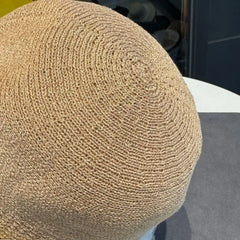 Hnewly Fashion Sun-protective Woman's Fisherman Cap Breathable Elegant Straw Hat Spring Summer Versatile Beach Cap for Tourism Vacation