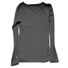 Hnewly FALL OUTFIT Women Harajuku Striped Long Sleeve T-Shirts Crew Neck Slim Blouse Y2K Grunge Goth Tops Tee Dark Academia Clothing Streetwear