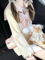 Hnewly cute winter outfits Sweet Japanese Kawaii Short Overcoats Women Lolita Thin Jacket Female 2000s Vintage Clothing Street Wear Dress Coats Y2k Autumn
