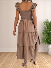 Hnewly Womens Sweater Dress Summer Color Block Crewneck Short Sleeve Cut Out Bodycon Dresses