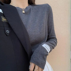 Hnewly FALL OUTFIT Clothing T Shirt Woman Off White Korean Fashion Streetwear Clothes Top Cute Women's Tshirt High Quality Aesthetic Hot Pullover