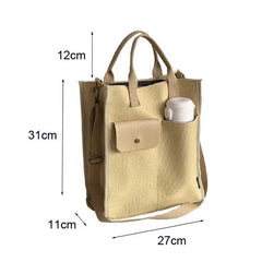 Hnewly Girl's Women's Handbag Canvas Crossbody Bag Student's Shopping Bags Shoulder Bag For Work Traveling Beach