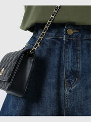 Hnewly S-4XL Denim Shorts For Women Summer Dark Blue Wide Leg High Waist Loose Jeans Shorts Femal Solid All-Match Half Pants