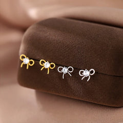Needles Ear Piercing Zircon Moon Butterfly Flower Gold Color Stud Earrings for Women Sweet Fashion Girl Jewelry Gift