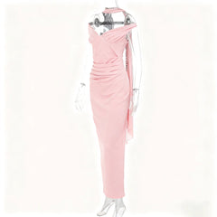 Hnewly Elegant Maternity Photoshoot Dress Off Shoulder Scarf Collar Maxi Gown Strapless Backless Pregnancy Outfit Baby Shower Dress