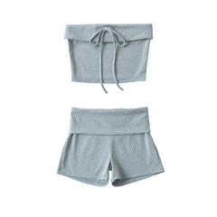 Hnewly Sexy Short sets womens 2 pieces Summer vacation oufits beach sets womens 2 pieces knitted shorts set women two pieces set new in