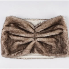Hnewly Sexy Faux Fur Mini Skirt Women Fashion Slim Pleated Hip Package Short Skirts Female Autumn Winter Street Lady Bottoms New