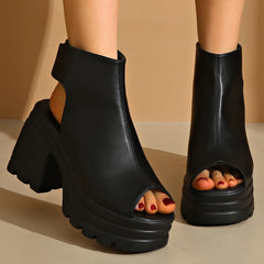 Hnewly Summer Fish Mouth Open Toe Light Sexy Banquet High Heel Sandals Fashionable New Non-slip Comfortable Women's Casual Sandals
