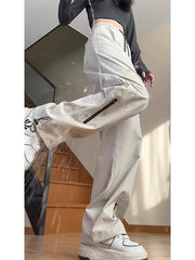 Hnewly Wide Leg Pants Ivory Womens Spring Pleated Flannel Lightweight Tender Draping College Chic Comfort Detail Trousers Highstreet BF