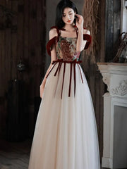 Hnewly France Vintage Bow Mesh Wedding Runway Party Dresses Women Summer Fashion Elegant Strap Graduation Evening Vestidos Ladies Robe